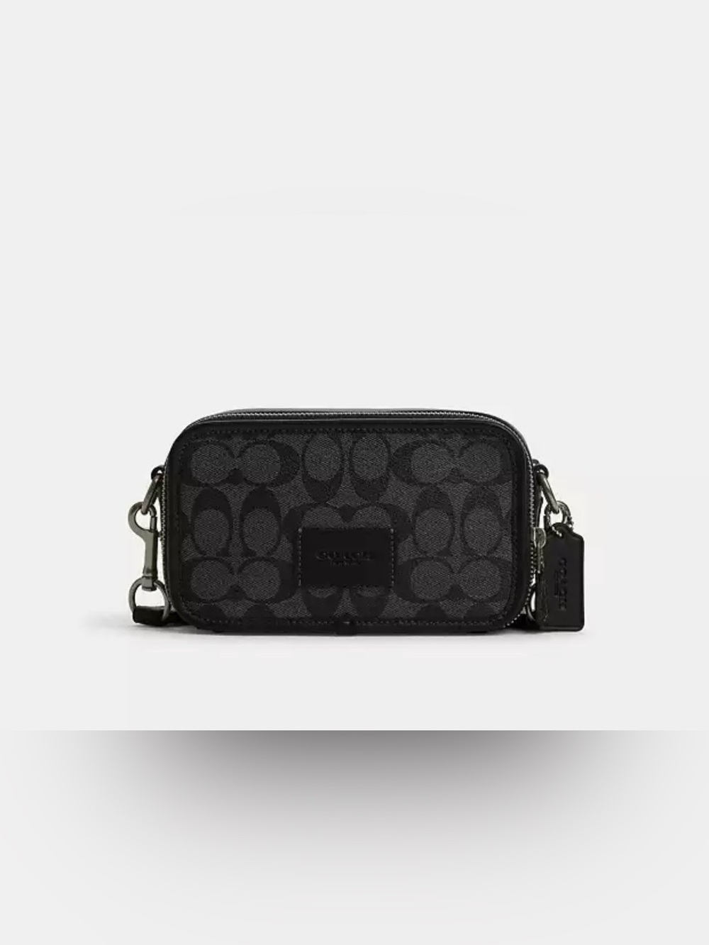 Coach Black Signature Wyatt Crossbody Bag